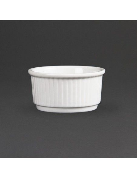 Ramequins Blancs Empilables 85mm Olympia (Lot de 12)