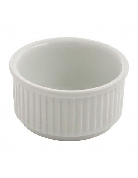 Ramequins Blancs Empilables 85mm Olympia (Lot de 12)