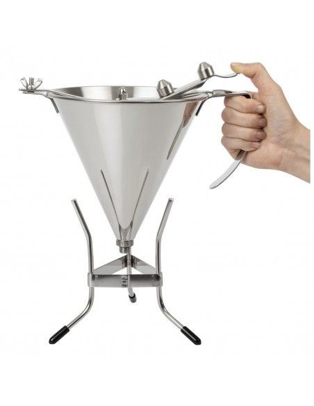 Entonnoir inox à piston automatique De Buyer 1,5L