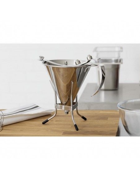 Entonnoir inox à piston automatique De Buyer 1,5L