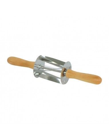 Rouleau à mini croissants en inox poignée bois Gobel Louis Tellier 345x75x75mm