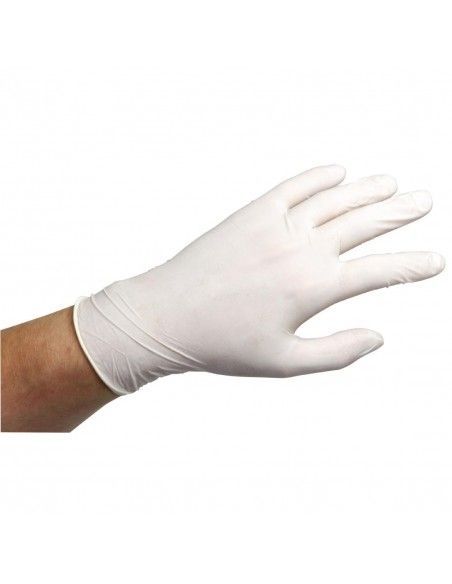 Gants en latex poudrés L (Lot de 100)