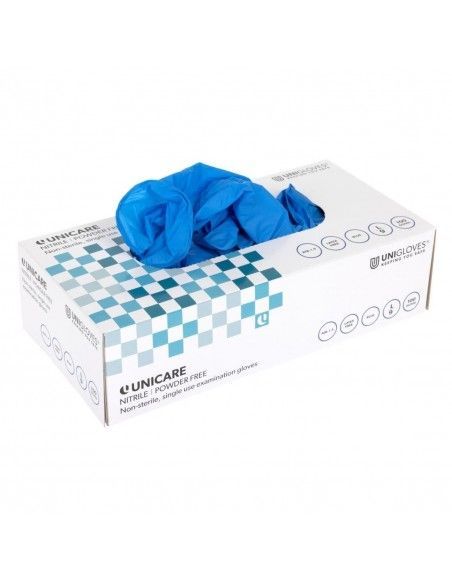 Gants en nitrile non poudrés bleus L (Lot de 100)
