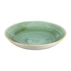 Assiettes coupes rondes Churchill Stonecast Samphire Green 248mm (Lot de 12) 2