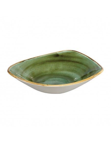 Bols triangulaires Churchill Stonecast Samphire Green 235mm (Lot de 12)