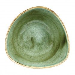 Bols triangulaires Churchill Stonecast Samphire Green 185mm (Lot de 12)