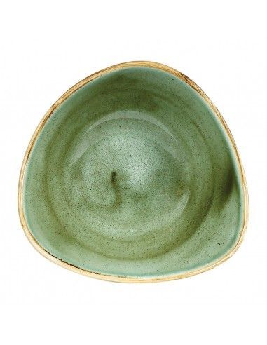Bols triangulaires Churchill Stonecast Samphire Green 185mm (Lot de 12)