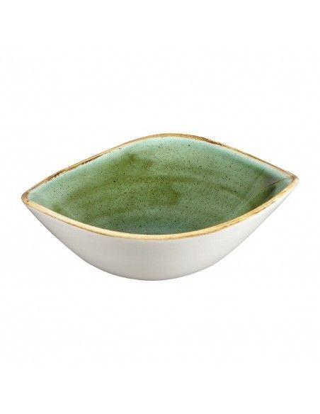 Bols triangulaires Churchill Stonecast Samphire Green 185mm (Lot de 12)
