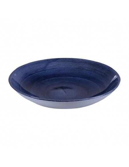Assiettes coupes rondes Churchill Stonecast Patina Cobalt 248mm (Lot de 12)