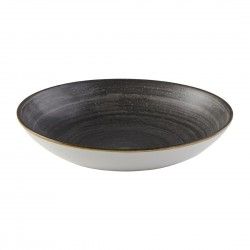 Assiettes coupes rondes Churchill Stonecast Raw Evolve Black 248mm (Lot de 12) 2