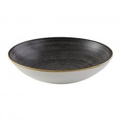 Assiettes coupes rondes Churchill Stonecast Raw Evolve Black 182mm (Lot de 12) 2