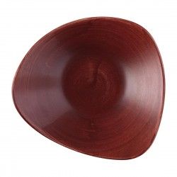 Bols triangulaires Churchill Stonecast Patina Lotus Red Rust 235mm (Lot de 12)