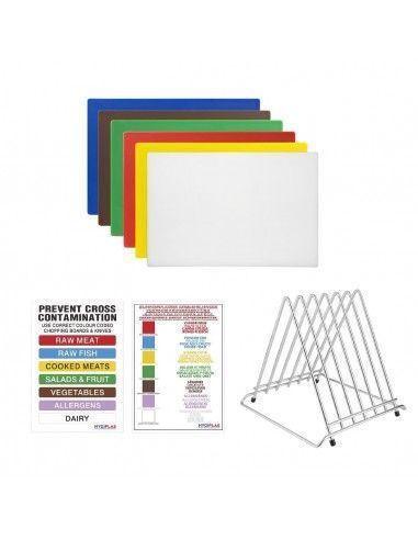 Ensemble de planches à découper haute densité Hygiplas standards