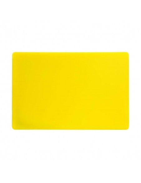 Planche à découper standard épaisse basse densité Hygiplas jaune