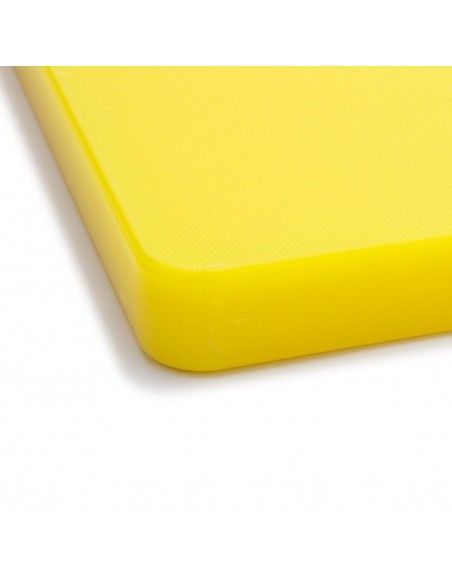 Planche à découper standard épaisse basse densité Hygiplas jaune