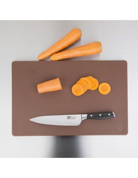 Planche à découper standard épaisse basse densité Hygiplas marron