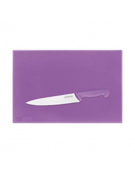 Planche à découper haute densité Hygiplas violette  450x300x25mm