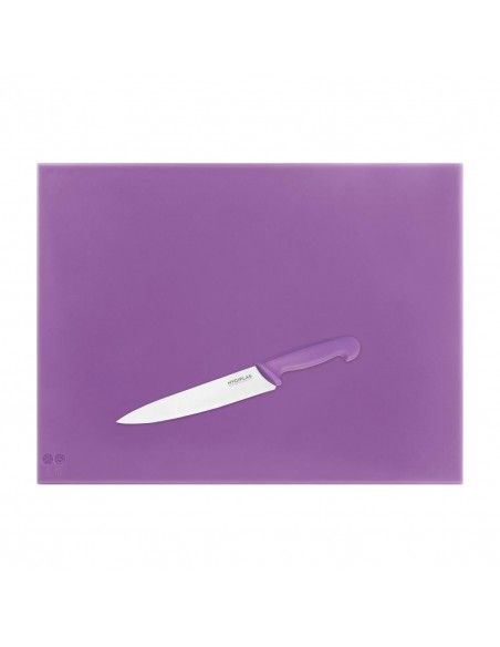 Planche à découper haute densité Hygiplas violette  600x450x12mm