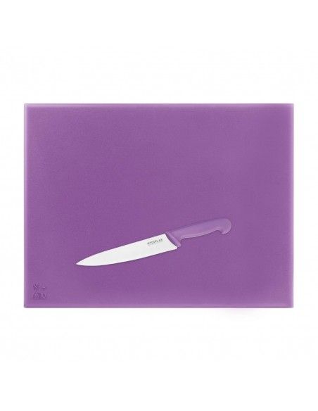 Planche à découper haute densité Hygiplas violette  600x450x25mm