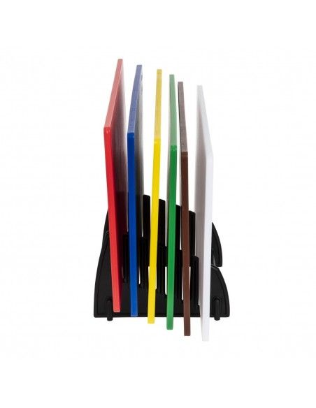 Lot de 6 planches à découper standard basse densité avec support et poster Hygiplas