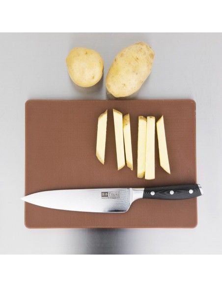 Petite planche à découper basse densité Hygiplas marron
