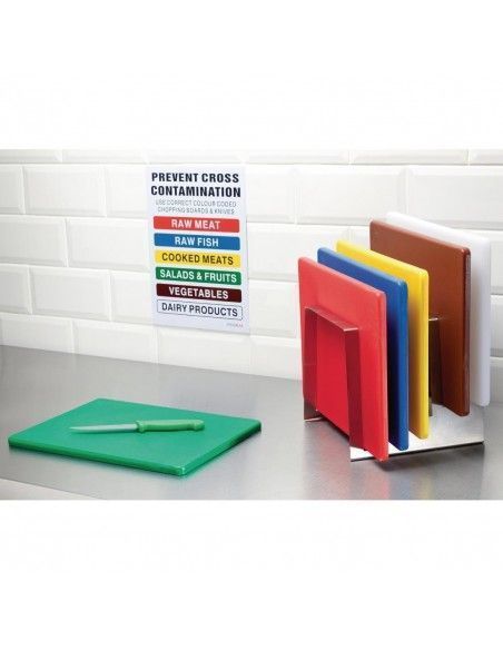 Petite planche à découper basse densité Hygiplas marron