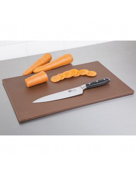 Planche à découper antibactérienne basse densité Hygiplas marron