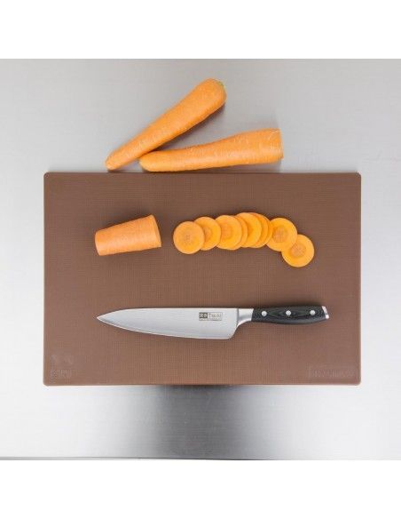 Planche à découper antibactérienne basse densité Hygiplas marron