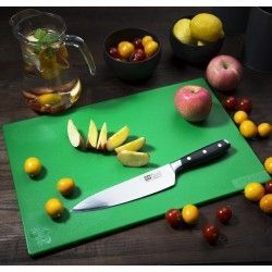 Planche à découper antibactérienne basse densité Hygiplas vert 2