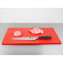 Planche à découper antibactérienne basse densité Hygiplas rouge 2