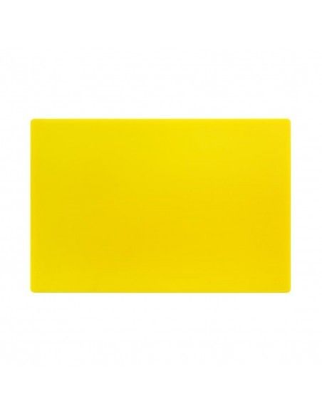 Planche à découper antibactérienne basse densité Hygiplas jaune