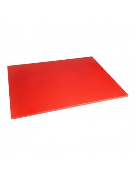 Grande planche à découper basse densité Hygiplas rouge