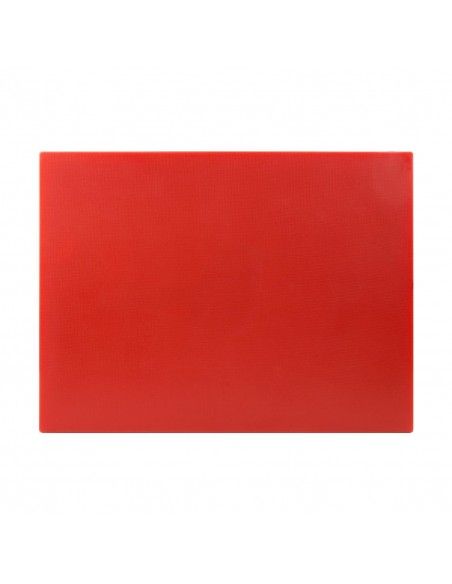 Grande planche à découper basse densité Hygiplas rouge