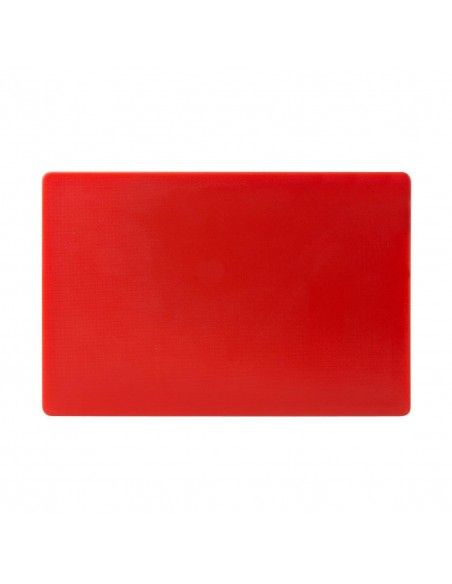 Grande planche à découper épaisse basse densité Hygiplas rouge