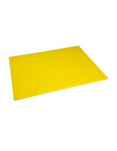Grande planche à découper basse densité Hygiplas jaune
