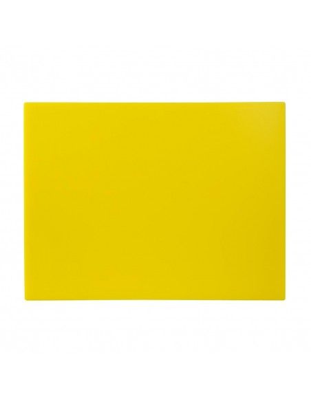 Grande planche à découper basse densité Hygiplas jaune