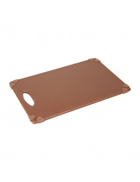 Planche à découper antidérapante professionnelle Hygiplas marron 458x306mm