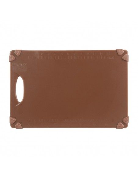 Planche à découper antidérapante professionnelle Hygiplas marron 458x306mm