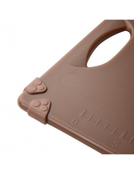 Planche à découper antidérapante professionnelle Hygiplas marron 458x306mm
