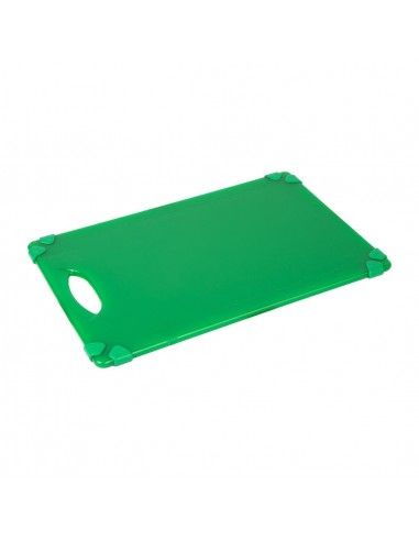 Planche à découper antidérapante professionnelle Hygiplas verte 458x306mm