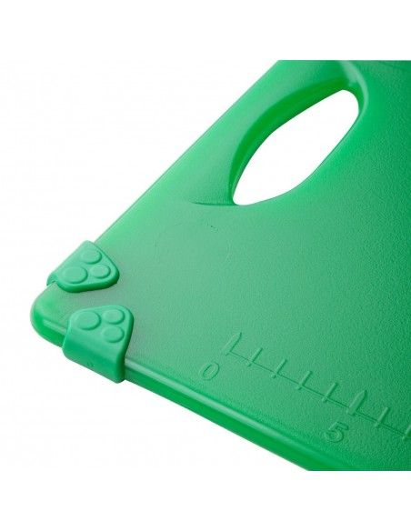 Planche à découper antidérapante professionnelle Hygiplas verte 458x306mm