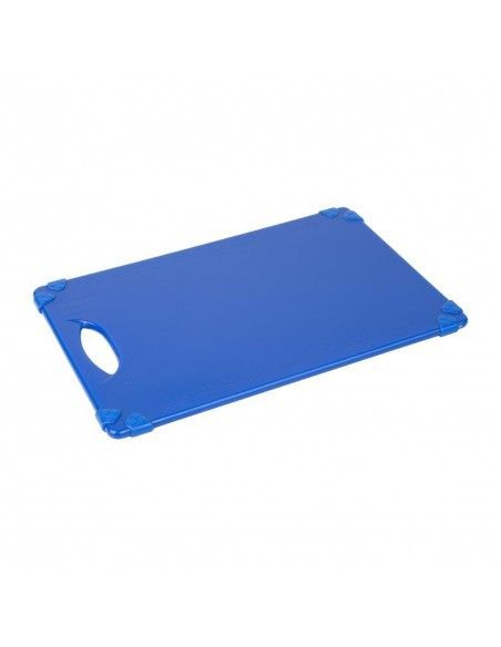 Planche à découper antidérapante professionnelle Hygiplas bleue 458x306mm