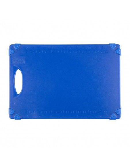 Planche à découper antidérapante professionnelle Hygiplas bleue 458x306mm