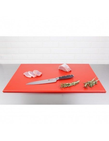 Grande planche à découper haute densité Hygiplas rouge