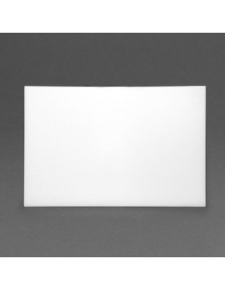 Planche à découper standard haute densité Hygiplas blanche
