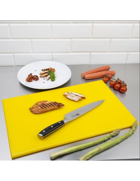 Planche à découper standard haute densité Hygiplas jaune
