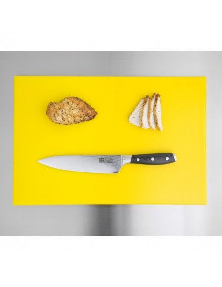 Planche à découper standard haute densité Hygiplas jaune