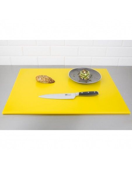 Grande planche à découper haute densité Hygiplas jaune