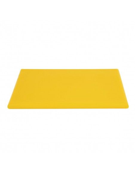 Planche à découper épaisse haute densité Hygiplas jaune