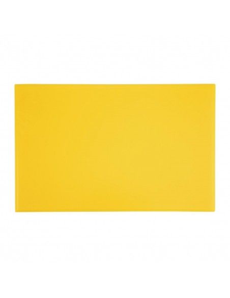 Planche à découper épaisse haute densité Hygiplas jaune
